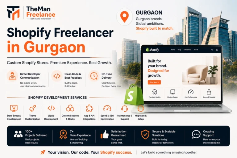 Senior Shopify Freelancer in Gurgaon Building High-Performing eCommerce Stores