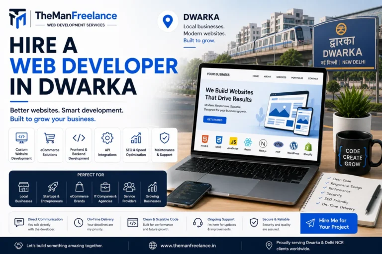 Senior Web Developer in Dwarka Building Fast, Custom & High-Converting Websites