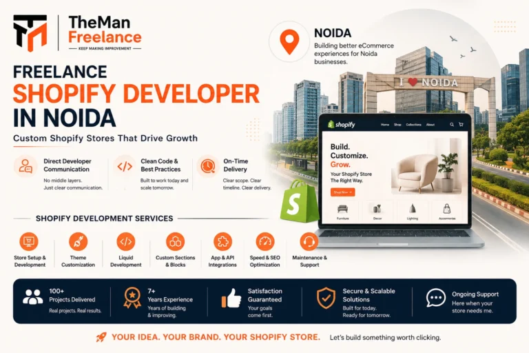 Shopify Freelance in Noida Building Fast, High-Converting Stores