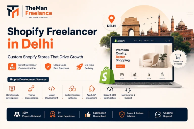 Shopify Freelance in Delhi Building Fast, High-Converting Stores