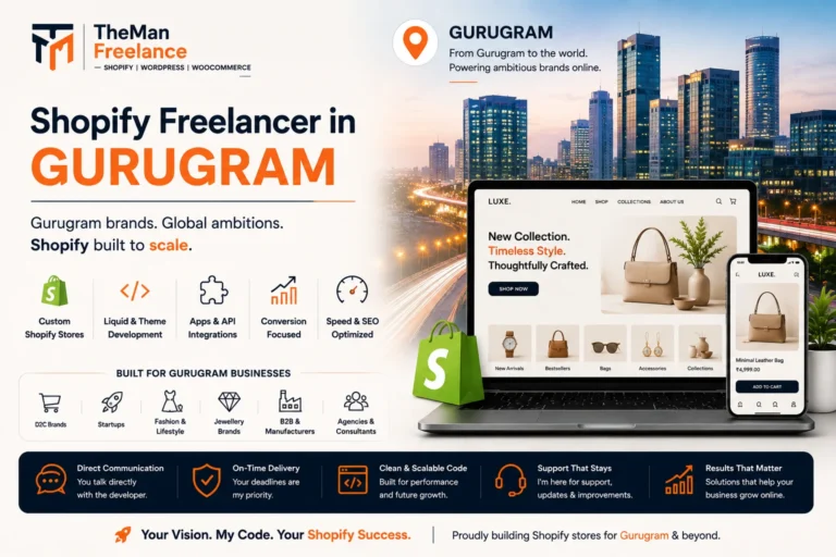 Senior Shopify Freelancer in Gurugram Engineering High-Converting eCommerce Storefronts