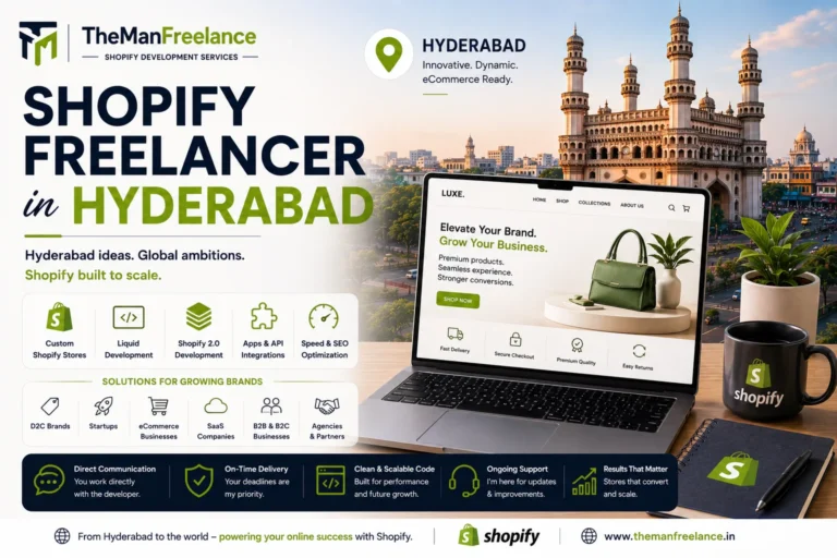 Senior Shopify Freelancer in Hyderabad Building High-Converting, Custom eCommerce Stores