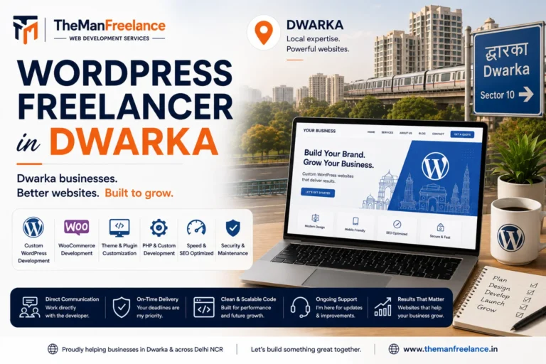 Senior WordPress Freelancer in Dwarka Building Fast, Custom Websites That Drive Growth