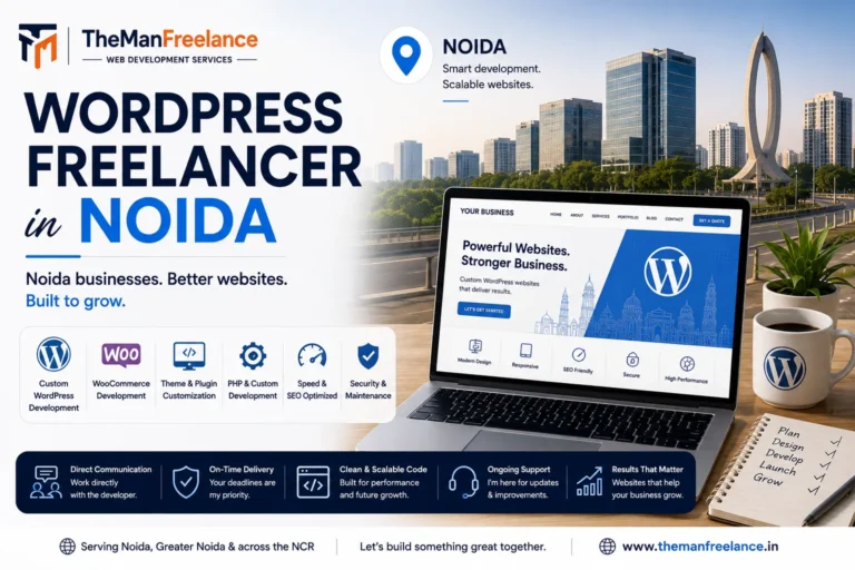 Senior WordPress Freelancer in Noida Building High-Performance Websites & WooCommerce Stores