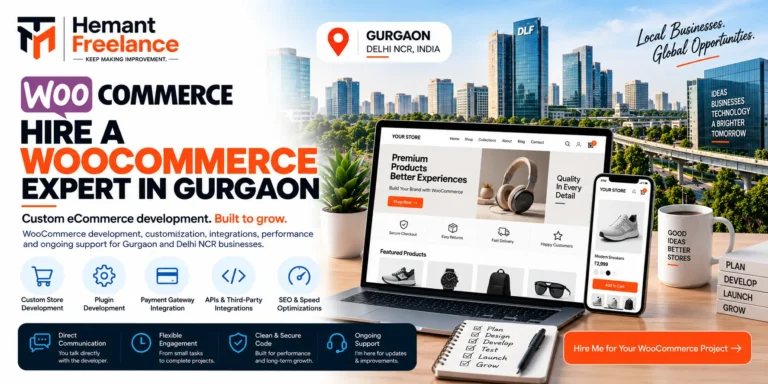 Hire a Senior WooCommerce Expert in Gurgaon for Custom, High-Converting Stores
