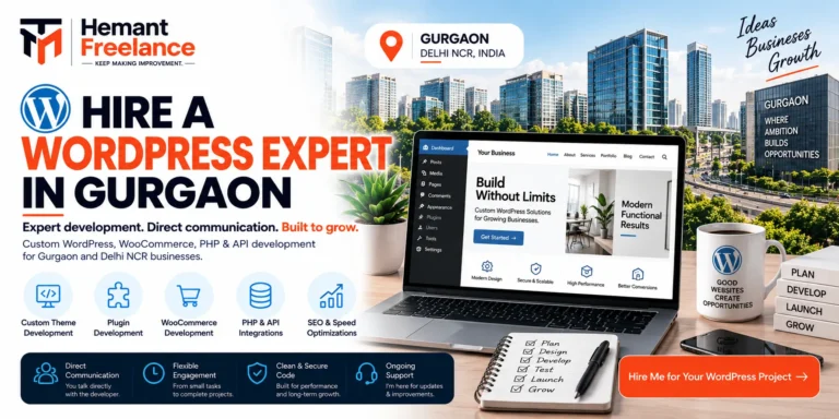 Hire a Senior WordPress Expert in Gurgaon Who Builds Clean, High-Converting Websites