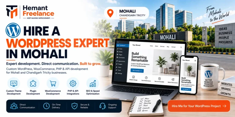 Hire a WordPress Expert in Mohali Who Builds Fast, Custom & Scalable Websites