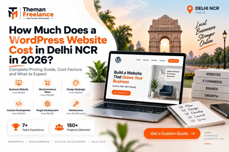 How Much Does a WordPress Website Cost in Delhi NCR in 2026?