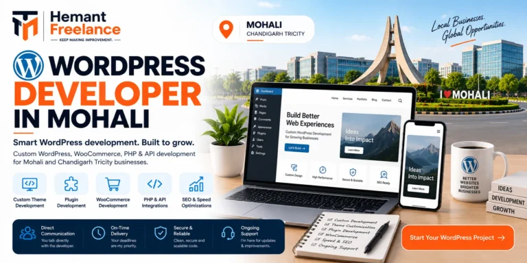 Senior WordPress Developer in Mohali – Custom Web Engineering for Growing Businesses