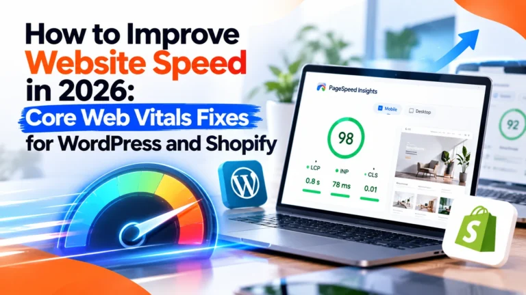 How to Improve Website Speed in 2026: Core Web Vitals Fixes for WordPress and Shopify