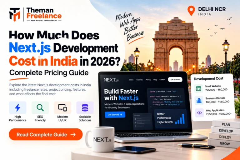 How Much Does Next.js Development Cost in India in 2026? Complete Pricing Guide