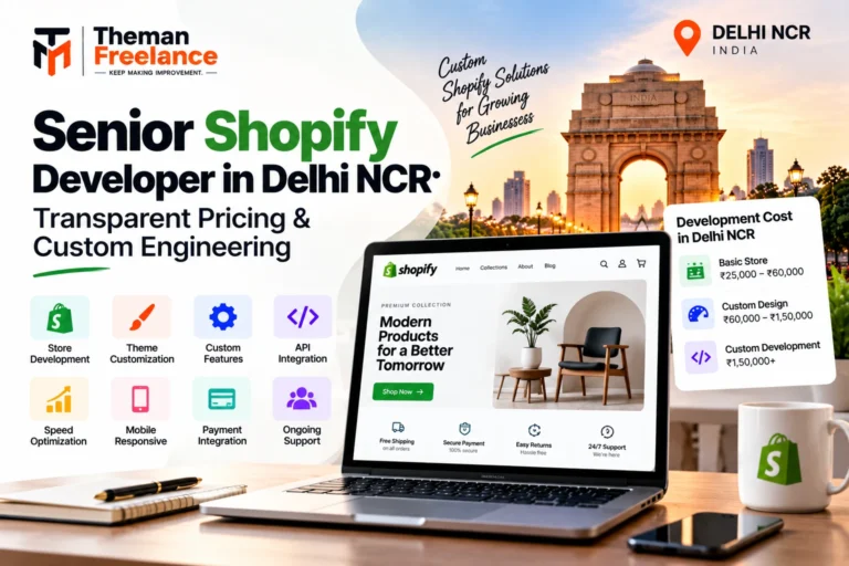 Senior Shopify Developer in Delhi NCR: Transparent Pricing & Custom Engineering