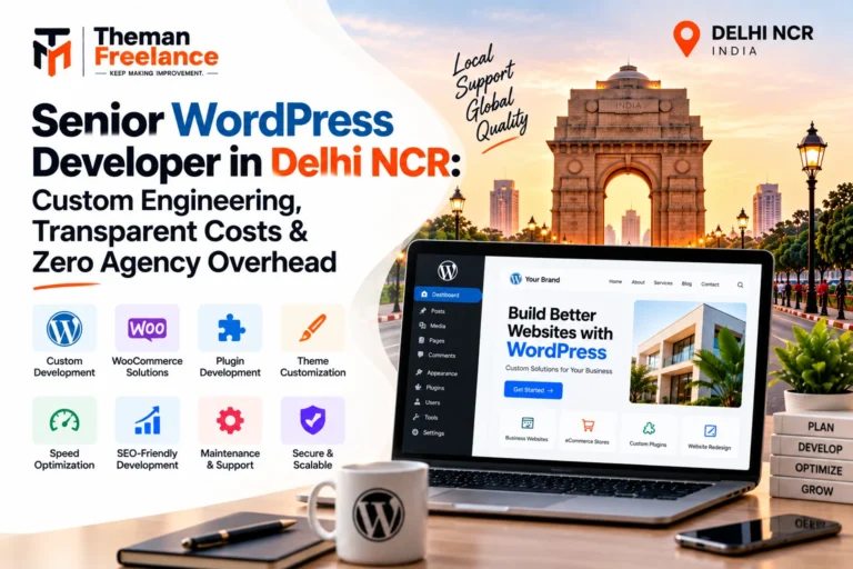 Senior WordPress Developer in Delhi NCR: Custom Engineering, Transparent Costs & Zero Agency Overhead